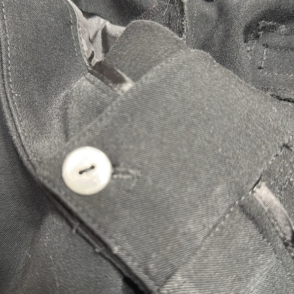 Chicos Wide leg Pant Black classic Work business professional SZ 2 SHORT/L 12 - Picture 5 of 6